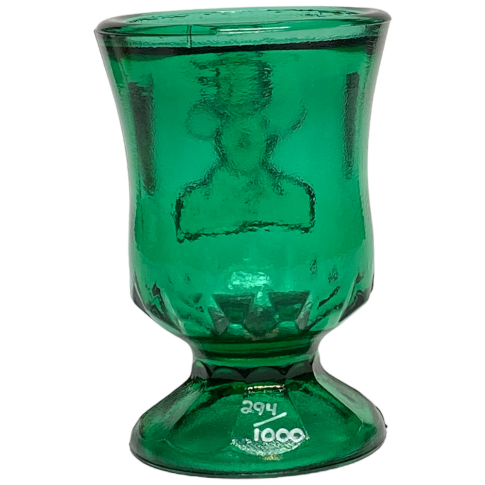Boyd Glass Hopalong Cassidy #294 Ltd Ed 2003 Columbia Green Toothpick Holder COA